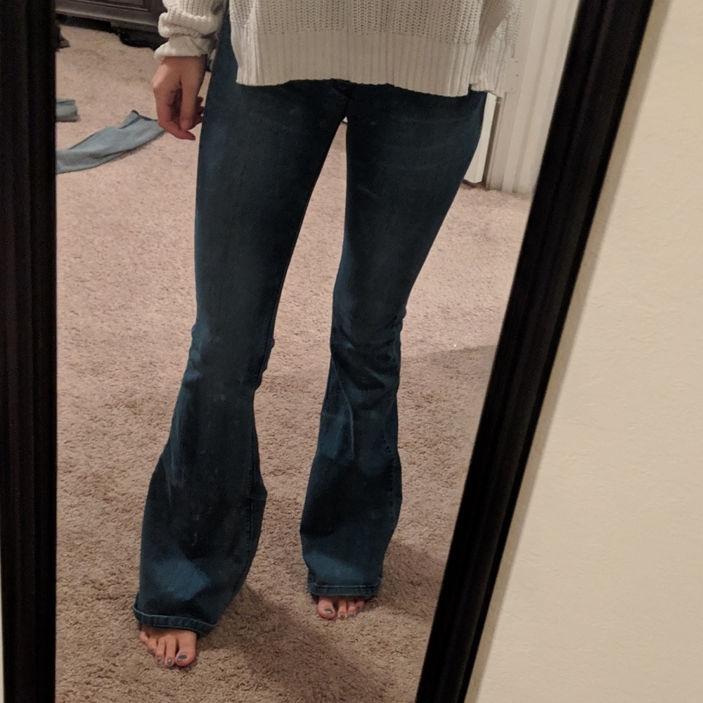 Free People Flare High Rise Jeggings